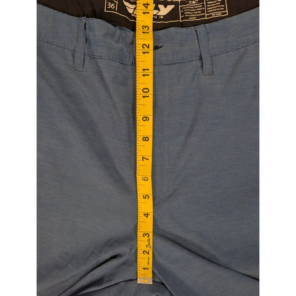 Fly Racing Mens Blue Hybrid Walk Shorts Size 36 Casual Active Stretch Micro-Cord